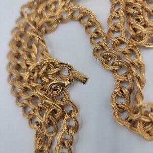 Vintage Monet Goldtone Link Necklace
